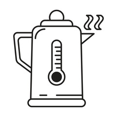 kettle icon vector on white background