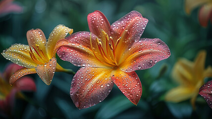 red and yellow lily