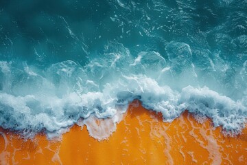 abstract background in colors and patterns for Great British Beach Clean