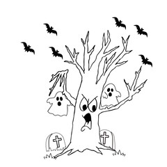 Halloween Coloring Page For kids and adults