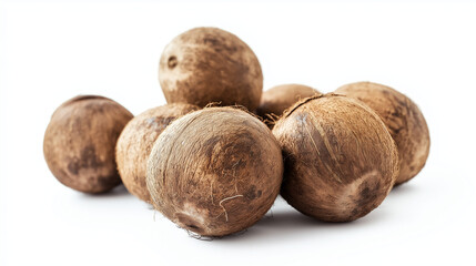 Coconuts isolated on white background
