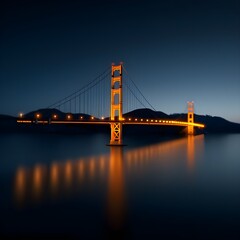 Fototapeta premium Ultra-realistic photo of the Golden Gate Bridge --v 6.0 --s 750.