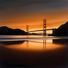 Obraz premium Ultra-realistic photo of the Golden Gate Bridge --v 6.0 --s 750.