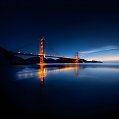 Fototapeta premium Ultra-realistic photo of the Golden Gate Bridge --v 6.0 --s 750.