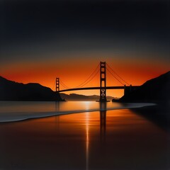 Ultra-realistic photo of the Golden Gate Bridge --v 6.0 --s 750.