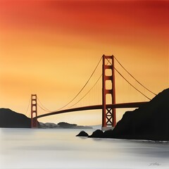 Obraz premium Ultra-realistic photo of the Golden Gate Bridge --v 6.0 --s 750.