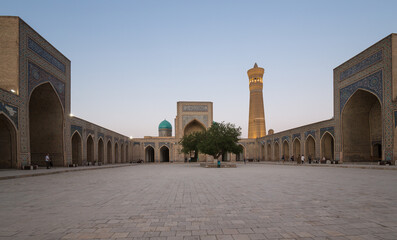 Inner courtyard of the Kalon Mosque in Bukhara