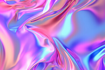 Fototapeta premium A mesmerizing interplay of soft pastel hues flowing and blending, creating an ethereal tapestry that dances with light and texture. Generative AI