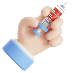 3D icon of blood injection