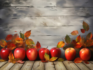 Attractive Top view autumn frame with copy space