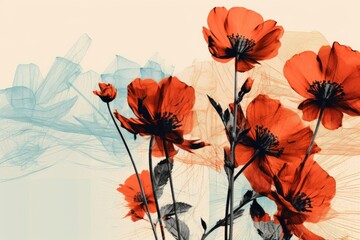 Flower art poppy petal.