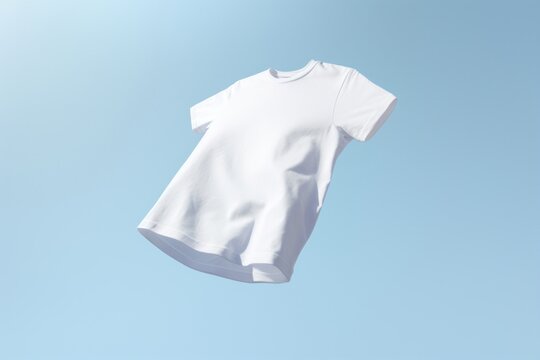 T-shirt sleeve white coathanger.