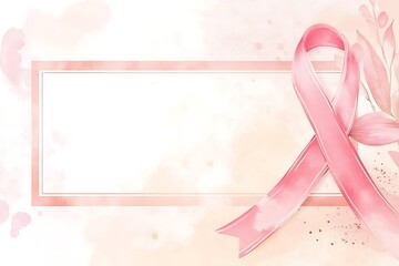 Breast cancer awareness symbol. 