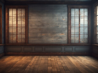 Luxurious view of the interior of an old abandoned building