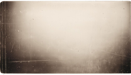 Obraz premium Vintage 35mm Film Strip with Light Scratches and Sepia Tones, Capturing the Nostalgic Essence of Analog Photography with Faded Edges and Subtle Grain Texture