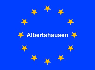 Illustration einer Europaflagge mit der Aufschrift 