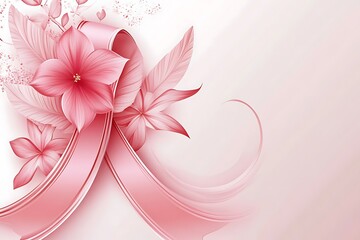 Breast cancer awareness symbol. 
