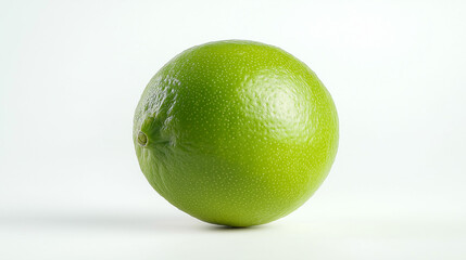 lime fruit isolated on white background 