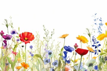 Wildflower boarder backgrounds outdoors nature.