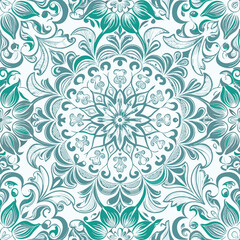 beautiful decorative floral seamless pattern