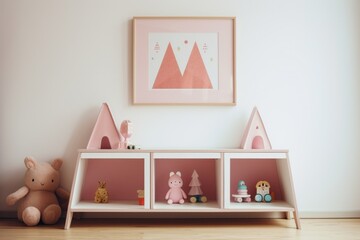 Toy furniture frame room.