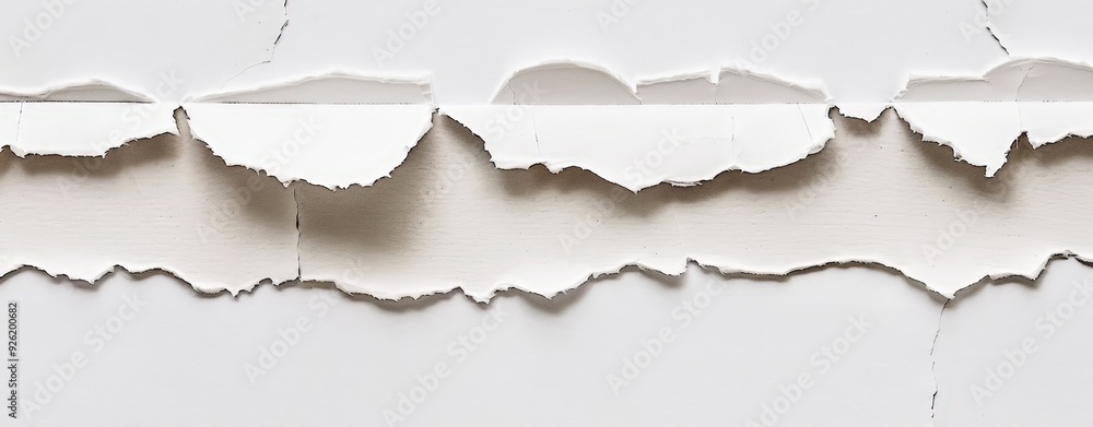 Poster torn paper edges with sharp focus