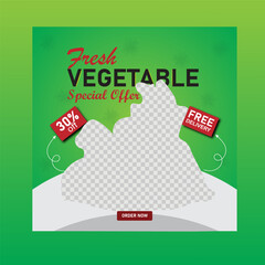 VEGETABLE SOCIAL MEDIA POST DESIGN