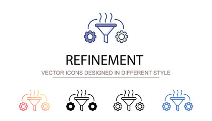 Refinement icon design with white background stock illustration