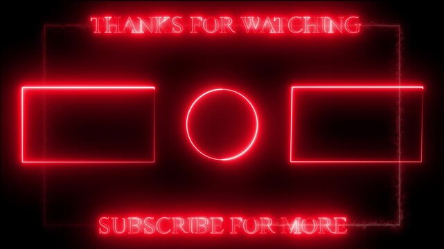 Live Streaming Overlay Subscribe text Animation On Air Neon Glow Sign animation on Black Background Overlay OBS or Streamlabs Studio hi-tech overlay for streamers. 