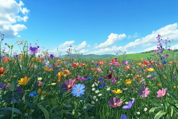 Obraz premium Wildflower Meadow Bliss