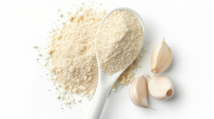Spoonful of garlic powder and a few garlic cloves