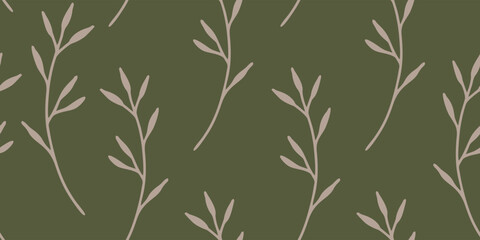 Botanical seamless pattern illustration floral graphic.
