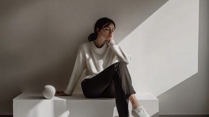 Matte color palette minimal fashion understated elegance timeless style refined look monochrome design contemporary fashion clean lines