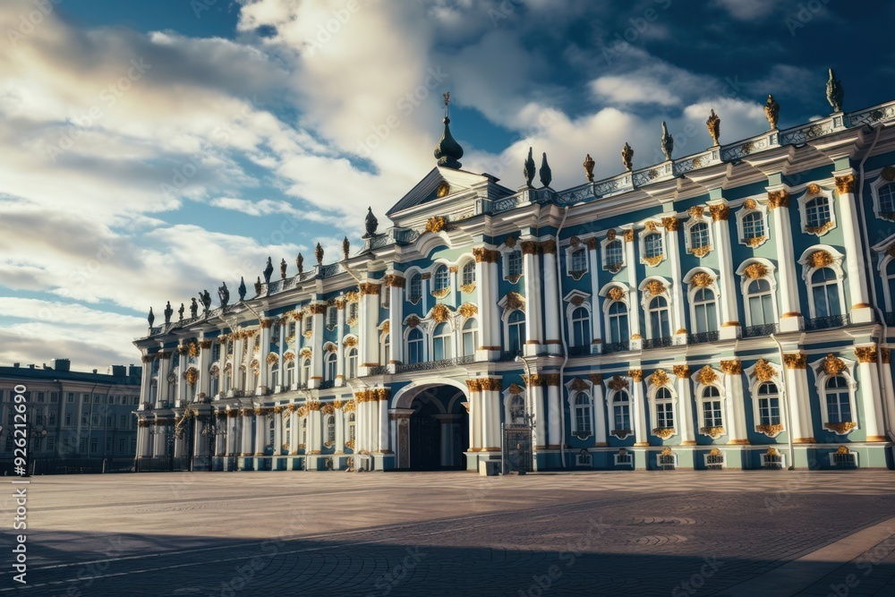 Wall mural palace architecture building city.