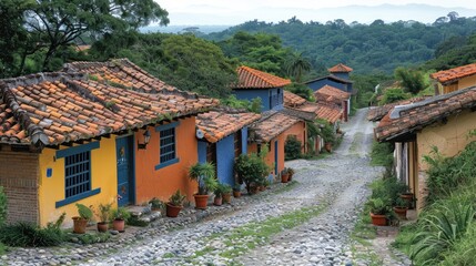 village in the mountains