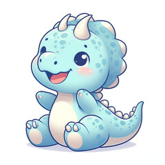 Fototapeta premium Happy Baby Styracosaurus