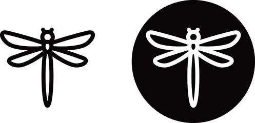 トンボのアイコン素材  © you