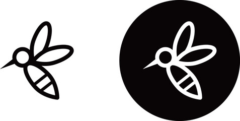 蚊のアイコン素材
