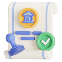 3D Icon ownership certificate