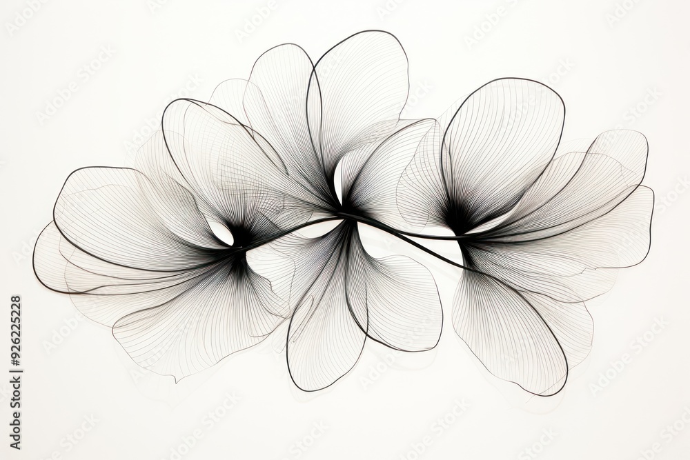 Poster drawing abstract pattern sketch.