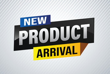 New product arrival tag icon logo sign symbol Banner design template for marketing. Special offer promotion retail. background banner modern graphic design for advertising store shop, online store

