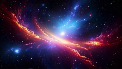 Obraz premium Starry Galaxy and Nebula Fantasy Background