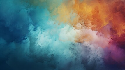 Naklejka premium Abstract colorful background with soft and blurry clouds.