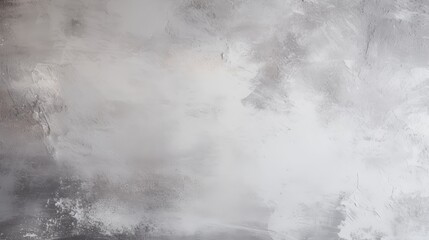 Abstract grey and white textured background with subtle brush strokes and  light grey  splashes.
