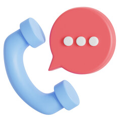 Contact hotel 3D Illustration