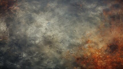 Fototapeta premium Abstract textured background with a mix of grey and orange tones, creating a warm and earthy feel.