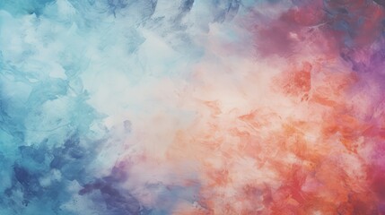 Obraz premium Abstract watercolor background with blue and pink colors.