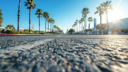 Straße bei Sonnenlicht - Generative AI