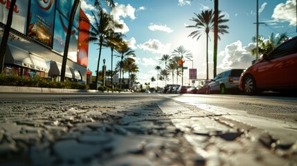 Straße bei Sonnenlicht - Generative AI