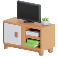 3D icon of table TV
